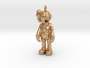 Kaws pendant or charm in Natural Bronze