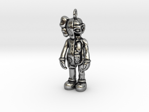 Kaws pendant or charm in Antique Silver