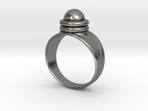 Truman Show Ring With Dome size 9.5 19.4mm  in Polished Silver