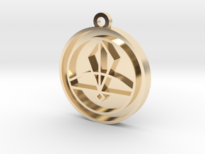 Owl House Ice Glyph Pendant in 14k Gold Plated Brass