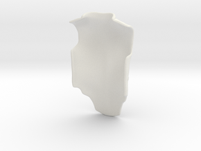 Vin Diesel - Back Plate in White Natural Versatile Plastic