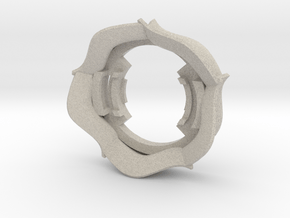 Beyblade Thorn Rose-1 | Anime Attack Ring in Natural Sandstone