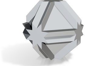 01. Cubitruncated Cuboctahedron - 1 inch V1 in Tan Fine Detail Plastic
