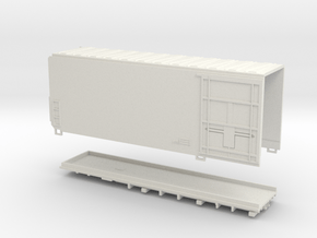 1/24 Scale 70 ft Cryo-Trans Reefer Part 2 in White Natural Versatile Plastic