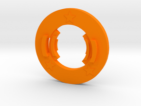 Beyblade Prototype Trygle | Anime Attack Ring in Orange Processed Versatile Plastic