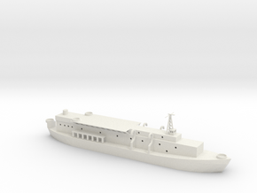 1/400 Scale APB Barracks Ship in White Natural Versatile Plastic