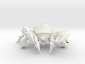 Mutant Giant Crab 105mm miniature model fantasy wh in White Natural Versatile Plastic