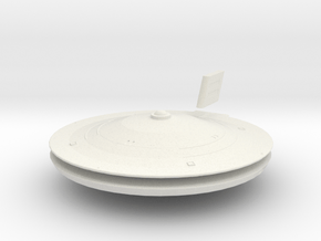 1000 TOS Federation class saucer1 in White Natural Versatile Plastic