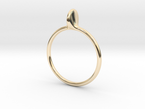 Petal in 14k Gold Plated Brass