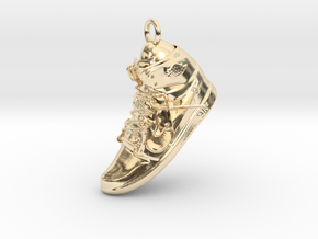 OFF-WHITE X NIKE AIR JORDAN 1 CHARM in 14k Gold Plated Brass