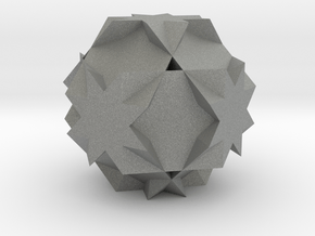 02. Great Truncated Cuboctahedron - 1 Inch in Gray PA12