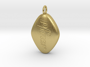 PFIZER VIAGRA PILL 100MG Pendant or Charm in Natural Brass