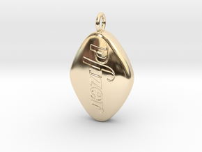 PFIZER VIAGRA PILL 100MG Pendant or Charm in 14k Gold Plated Brass