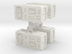 Modular Container 20 ft Hab unit 1 to 285 in White Natural Versatile Plastic