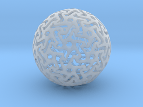 Bone Sphere in Tan Fine Detail Plastic