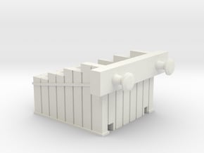HO/OO scale Buffers with Coal bunker in White Natural Versatile Plastic