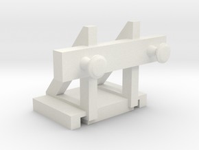 HO/OO scale Standard Buffers (v2) in White Natural Versatile Plastic