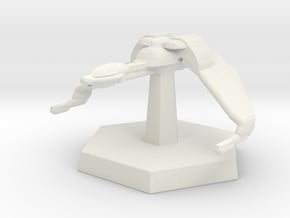 7000 Klingon Bird of Prey in White Natural Versatile Plastic