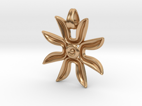Flower power ! [pendant] in Polished Bronze