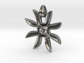 Flower power ! [pendant] in Polished Silver