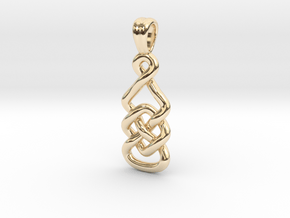 Marquise knot [pendant] in 14K Yellow Gold