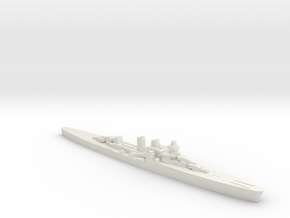 Giuseppe Garibaldi light cruiser 1:1250 WW2 in White Natural Versatile Plastic