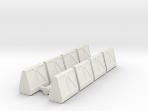Cargo Pods 1 80mm in White Natural Versatile Plastic