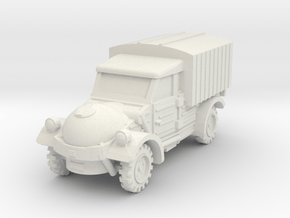 Kubelwagen 239 (cargo) 1/72 in White Natural Versatile Plastic