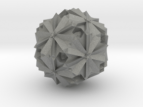 05. Great Truncated Icosidodecahedron - 1 inch in Gray PA12