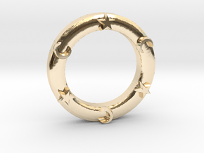 Trolian Symbol in 14k Gold Plated Brass
