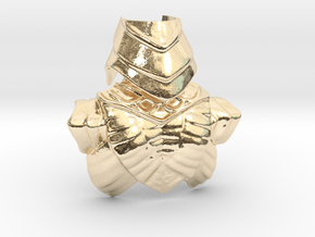 King Hssss Snake form Back Armor & Helmet in 14K Yellow Gold
