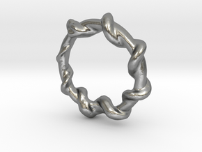 Snake Ring in Natural Silver