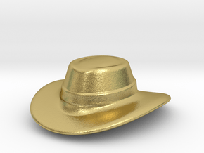 CowBoy hat for classics action figures in Natural Brass