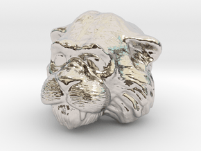 Cringer Head to put on Origins Battle Cat in Rhodium Plated Brass