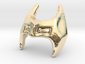 Carta Mask - Cat form for use on Guenhwy in 14k Gold Plated Brass