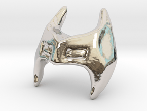 Carta Mask - Cat form for use on Guenhwy in Rhodium Plated Brass