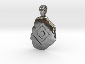 Squares Symbol [pendant] in Polished Silver