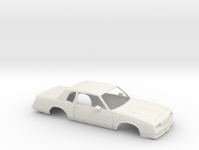 1/25 1987 Chevrolet Monte Carlo SS Shell in White Natural Versatile Plastic