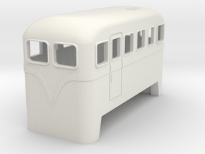 H0e Freelance Railcar or Draisine in White Natural Versatile Plastic