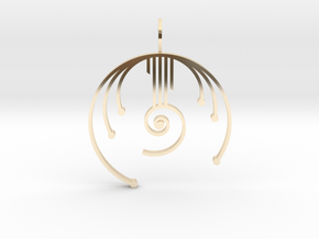 Harmonic Oscillator in 14k Gold Plated Brass
