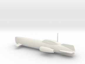 Capitan America Hydra Submarine in White Natural Versatile Plastic: 1:64 - S