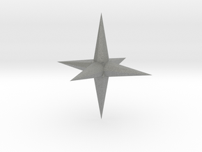 01. Tetradyakis Hexahedron - 1 inch in Gray PA12