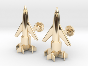 Thunderbird 1 Cufflinks in 14K Yellow Gold