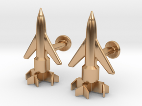 Thunderbird 1 Cufflinks in Polished Bronze