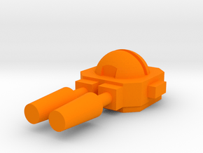 Starcom - Mini Tank - Laser (small) in Orange Processed Versatile Plastic