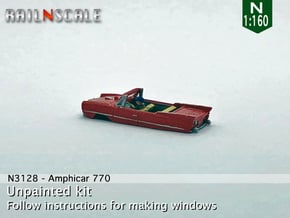 Amphicar 770 im Wasser (N 1:160) in Smooth Fine Detail Plastic