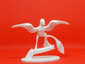 Microraptor in White Natural Versatile Plastic
