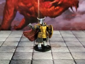 Minotaur Male Cleric in Smooth Fine Detail Plastic