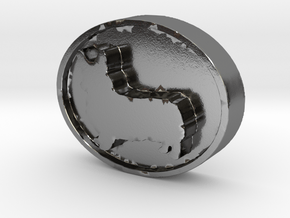 Corgi Charm (thicker version) in Polished Silver