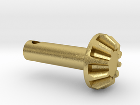 Make It RC MA10 Axle 10 Tooth Pinion Gear V2 in Natural Brass